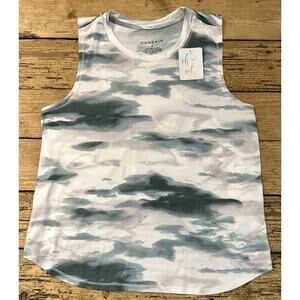 Danskin Women’s Pink/Gray Oh So Soft Wrap Back Tank Size M NWT